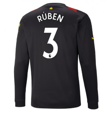 Manchester City Ruben Dias #3 Bortedrakt 2022-23 Langermet